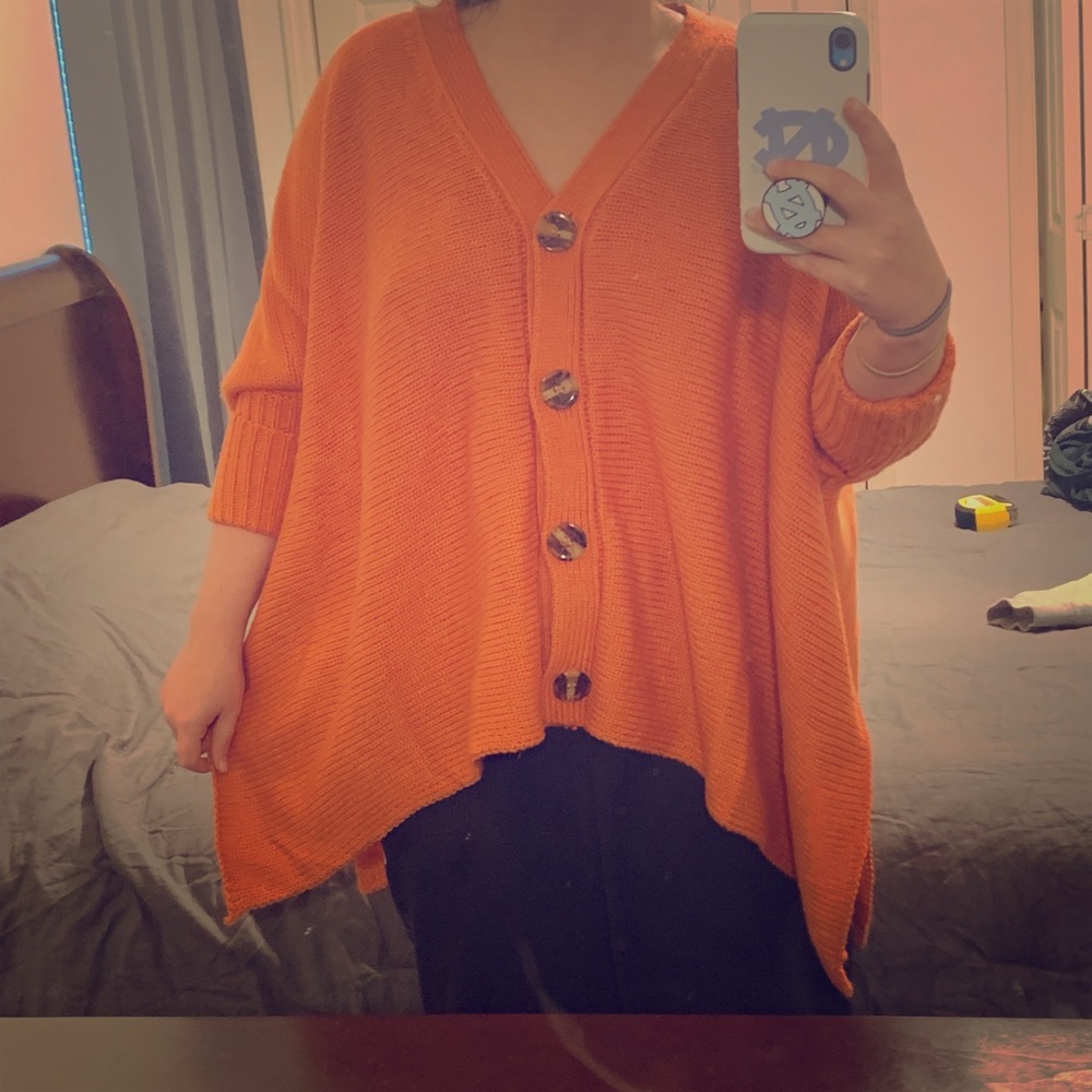 Orange sweater, never been worn out!